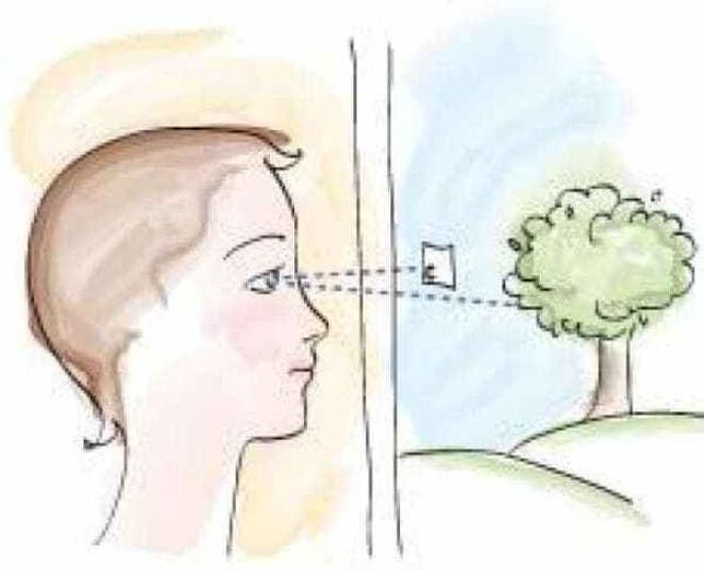 The best training for eye accommodation is central gaze.